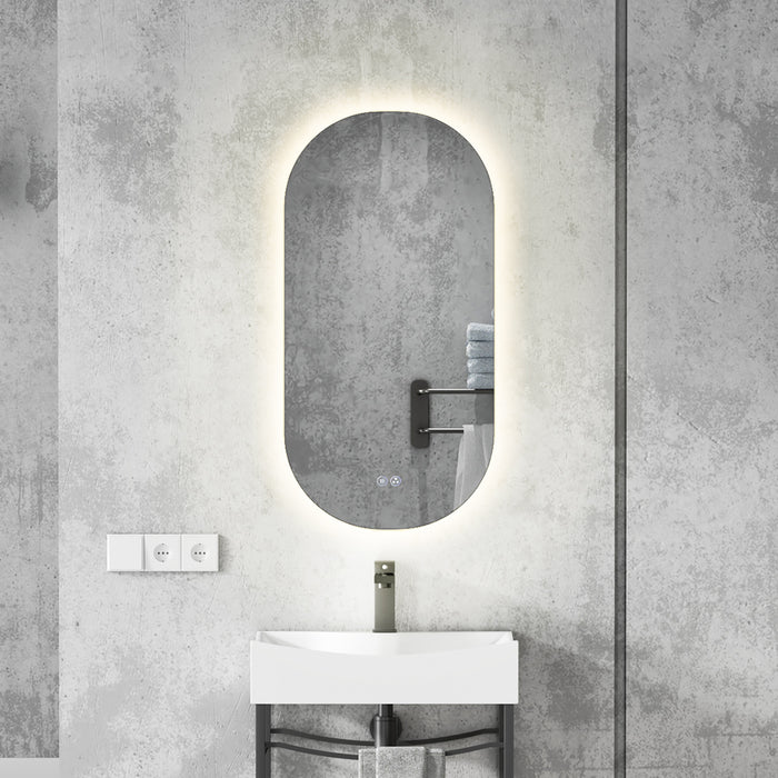 MODERNO RUNWAY STYLE BACKLIT FRAMELESS BATHROOM LED MIRROR