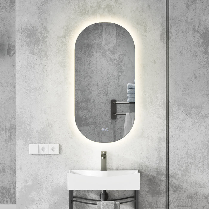 MODERNO RUNWAY STYLE BACKLIT FRAMELESS BATHROOM LED MIRROR