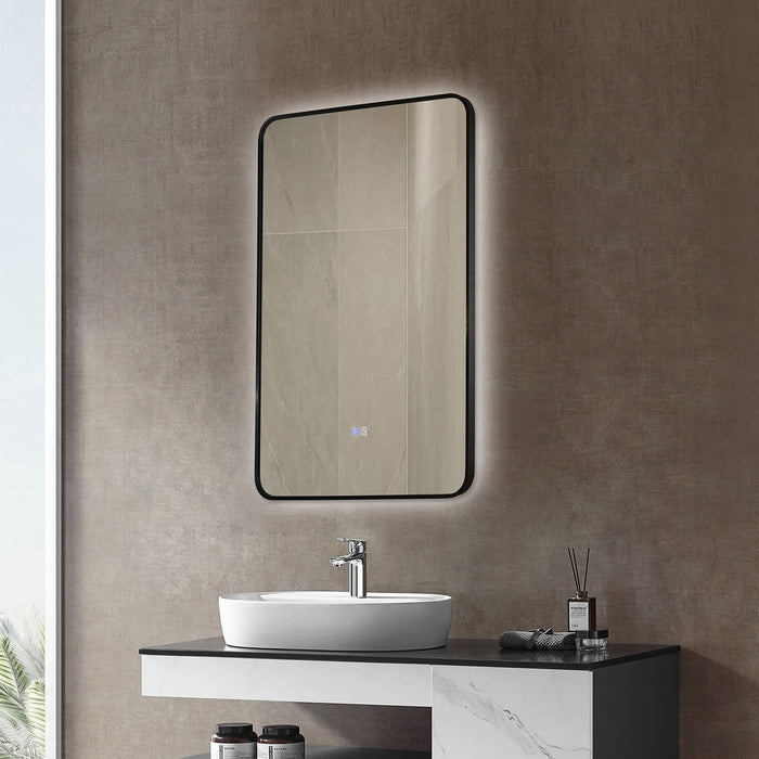 INFINITY RD BACK-LIT FRAMED BATHROOM LED VANITY MIRROR