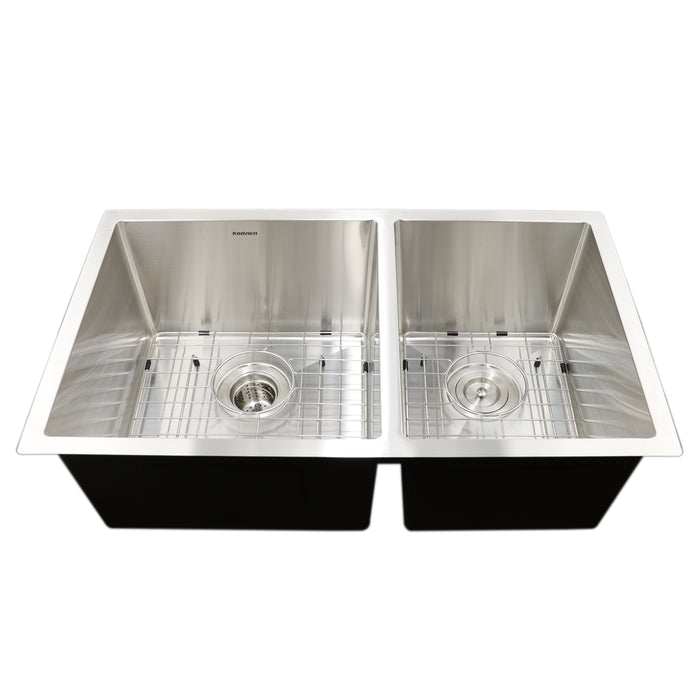 31" MISSION UNDERMOUNT KITCHEN SINK-18G DOUBLE BOWL