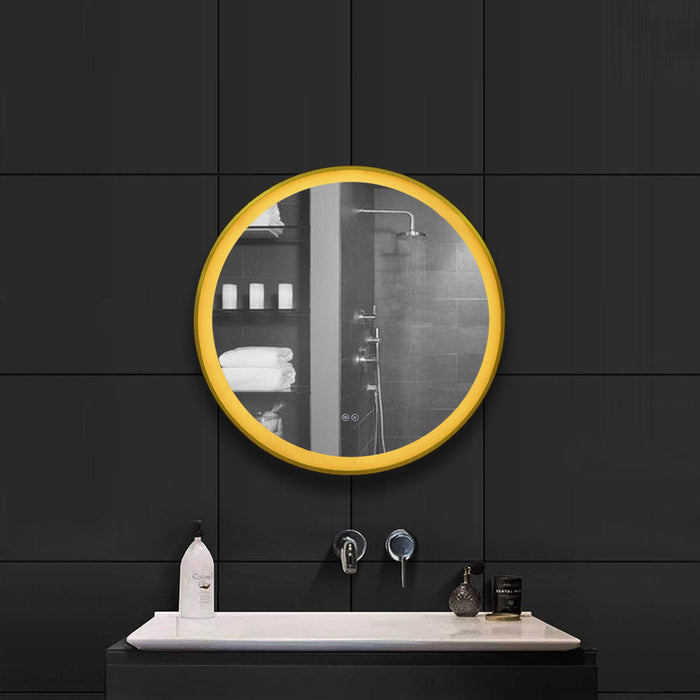 INFINITY ROUND FRAMED BATHROOM LED VANITY MIRROR