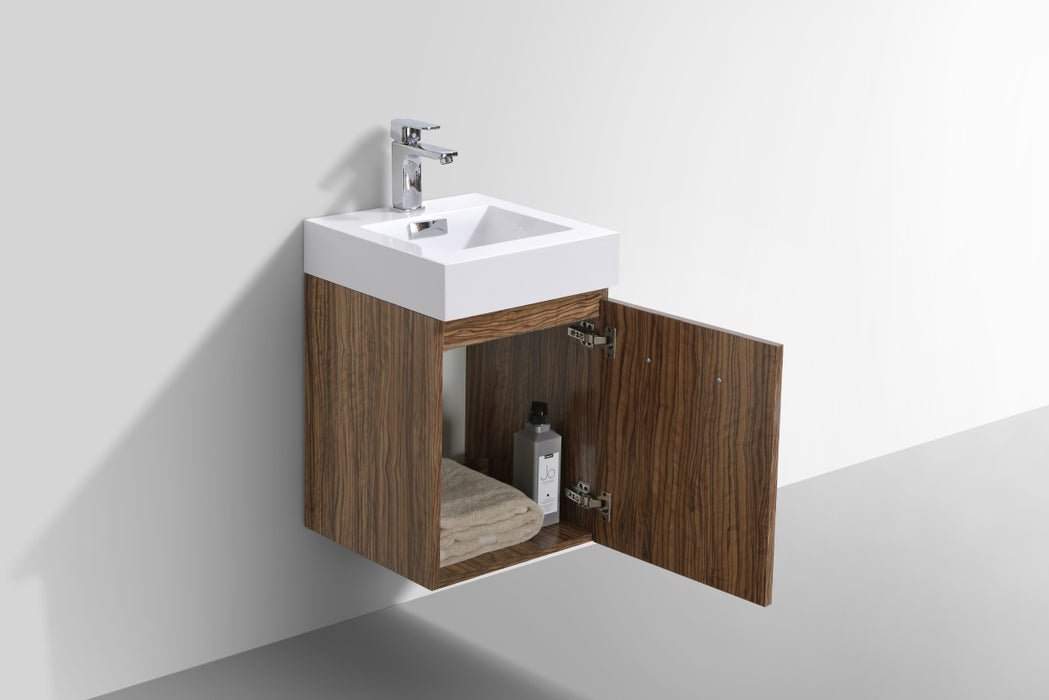 BLISS 16″ WALL MOUNT MODERN BATHROOM VANITY