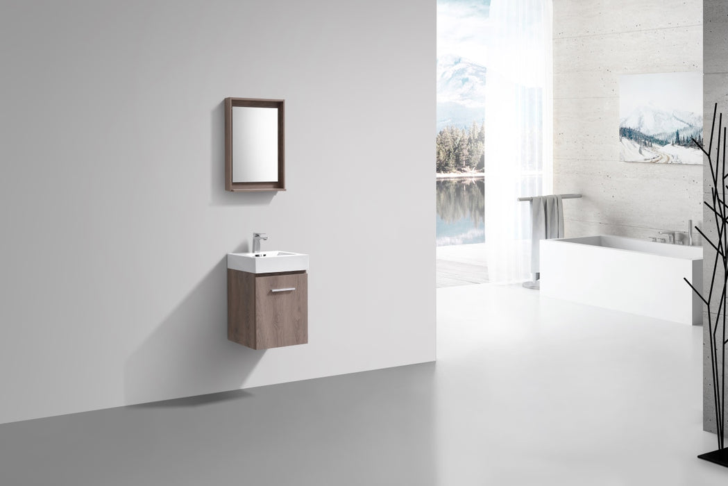 BLISS 16″ WALL MOUNT MODERN BATHROOM VANITY