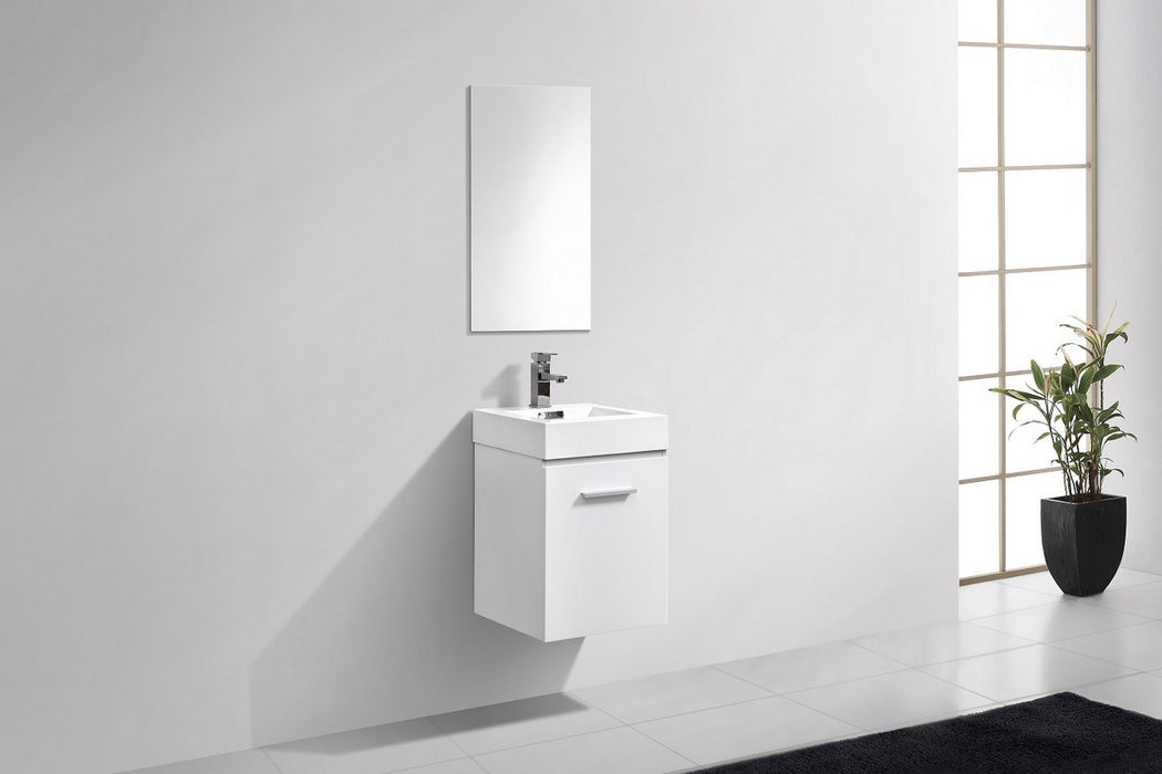 BLISS 16″ WALL MOUNT MODERN BATHROOM VANITY