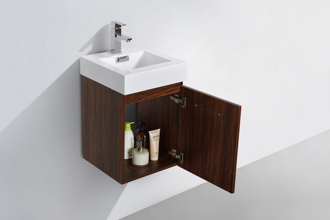 BLISS 16″ WALL MOUNT MODERN BATHROOM VANITY