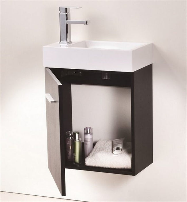 BLISS 18″ WALL MOUNT MODERN BATHROOM VANITY