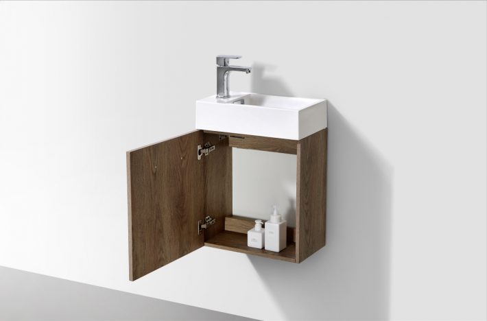 BLISS 18″ WALL MOUNT MODERN BATHROOM VANITY