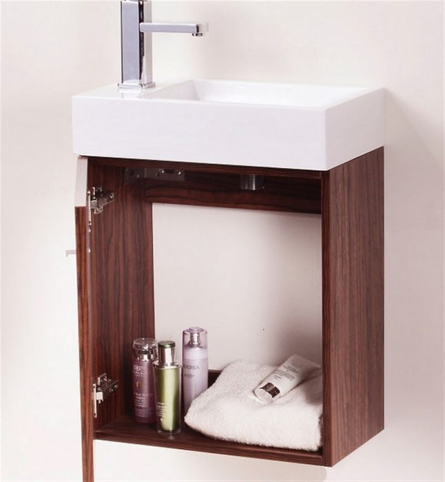 BLISS 18″ WALL MOUNT MODERN BATHROOM VANITY