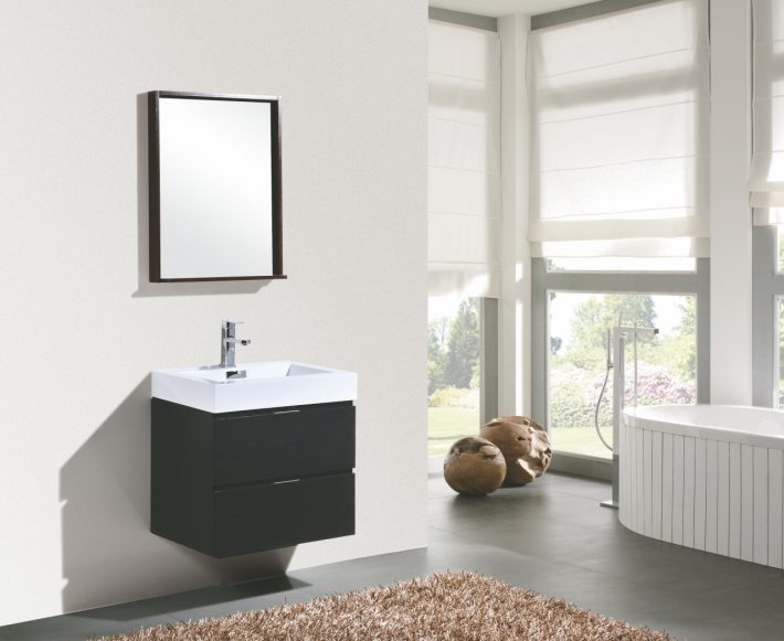 BLISS 24″ WALL MOUNT MODERN BATHROOM VANITY