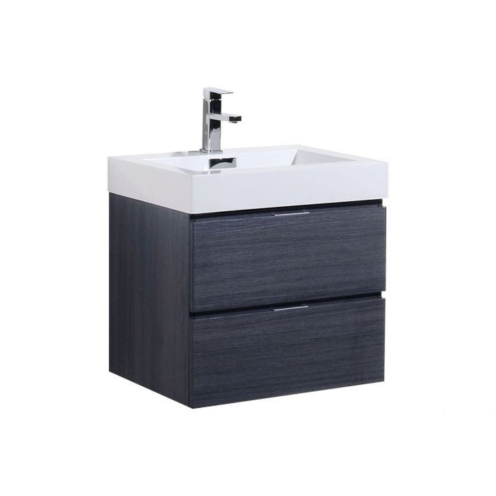 BLISS 24″ WALL MOUNT MODERN BATHROOM VANITY