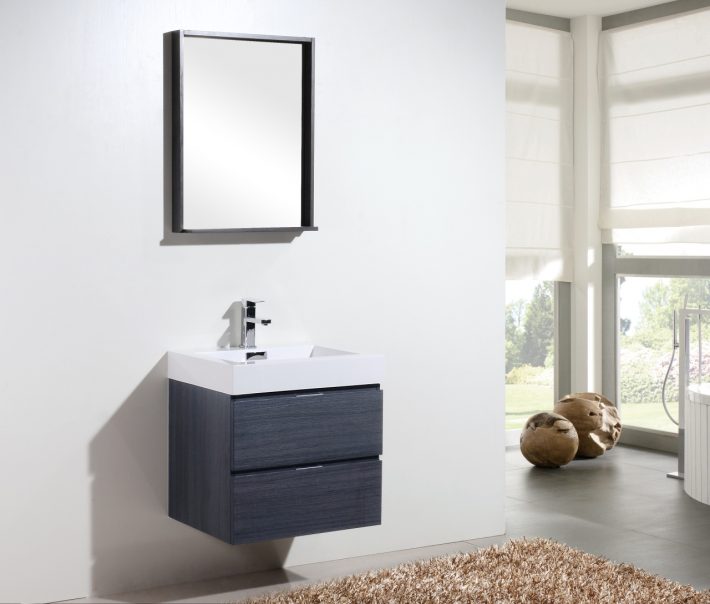 BLISS 24″ WALL MOUNT MODERN BATHROOM VANITY