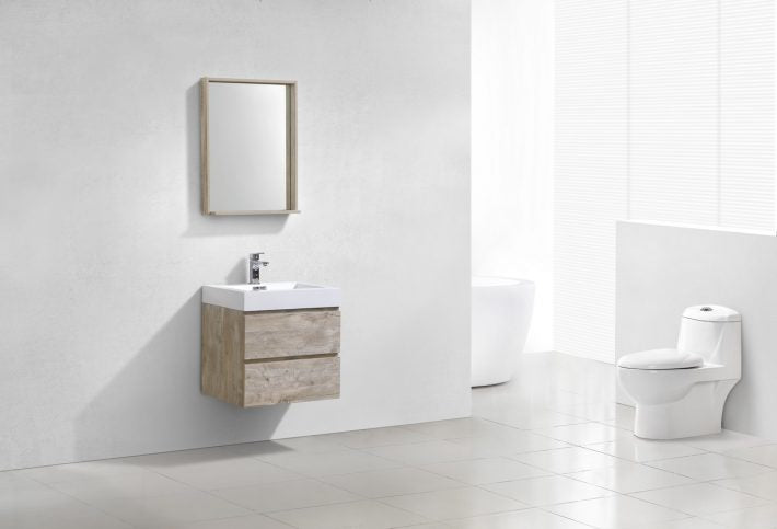 BLISS 24″ WALL MOUNT MODERN BATHROOM VANITY