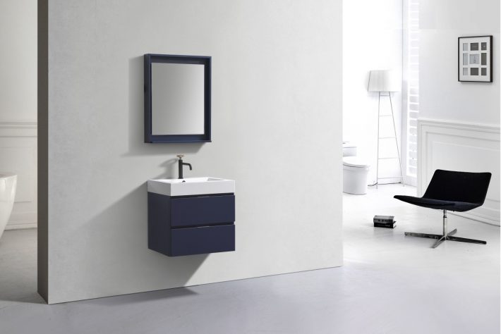 BLISS 24″ WALL MOUNT MODERN BATHROOM VANITY