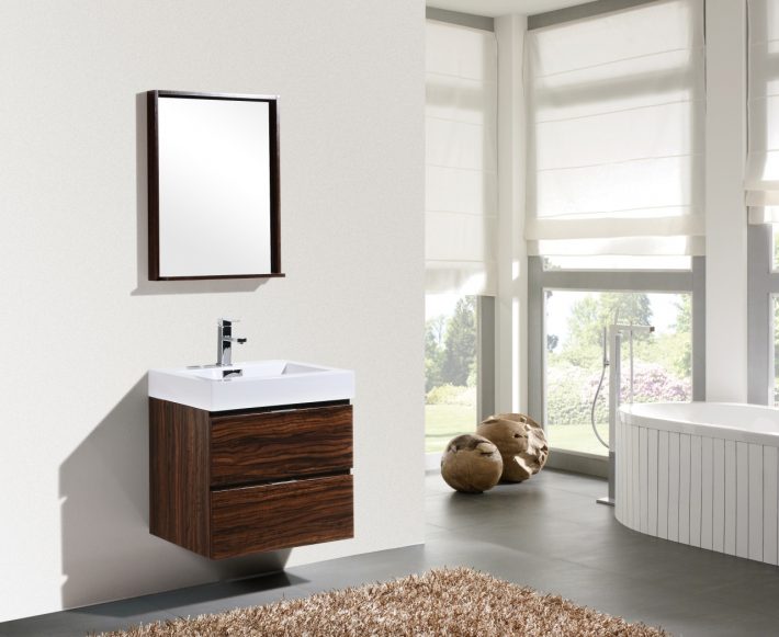 BLISS 24″ WALL MOUNT MODERN BATHROOM VANITY