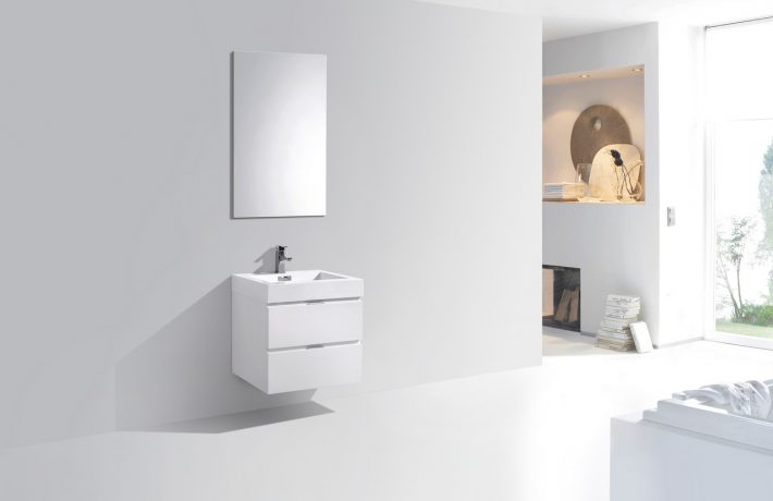 BLISS 24″ WALL MOUNT MODERN BATHROOM VANITY