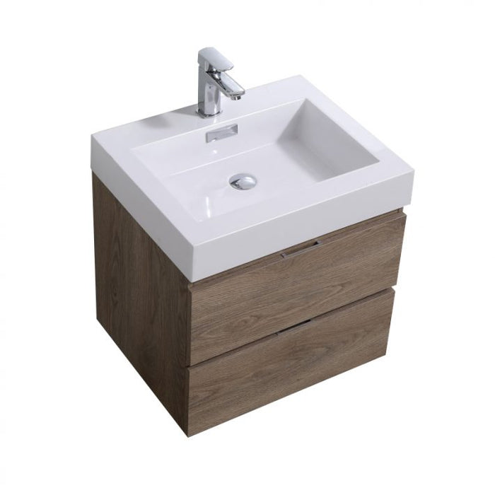 BLISS 24″ WALL MOUNT MODERN BATHROOM VANITY