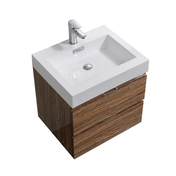 BLISS 24″ WALL MOUNT MODERN BATHROOM VANITY