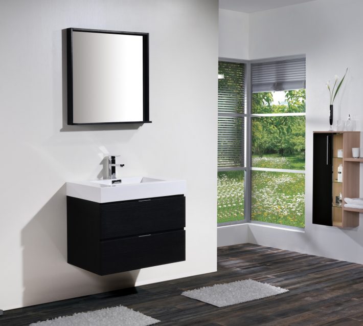 BLISS 30″ WALL MOUNT MODERN BATHROOM VANITY