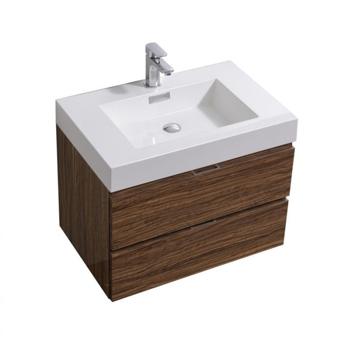 BLISS 30″ WALL MOUNT MODERN BATHROOM VANITY