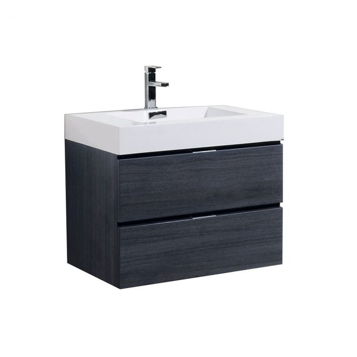 BLISS 30″ WALL MOUNT MODERN BATHROOM VANITY