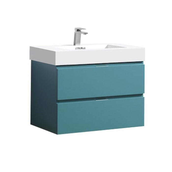 BLISS 30″ WALL MOUNT MODERN BATHROOM VANITY