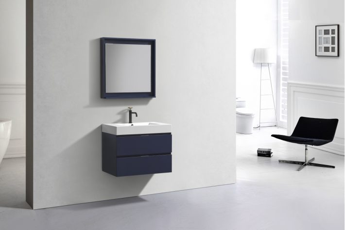 BLISS 30″ WALL MOUNT MODERN BATHROOM VANITY