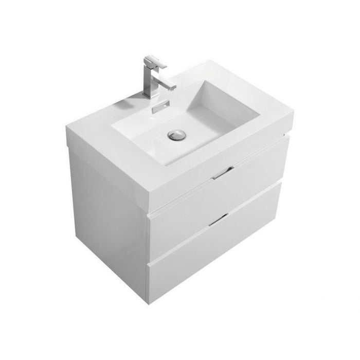 BLISS 30″ WALL MOUNT MODERN BATHROOM VANITY