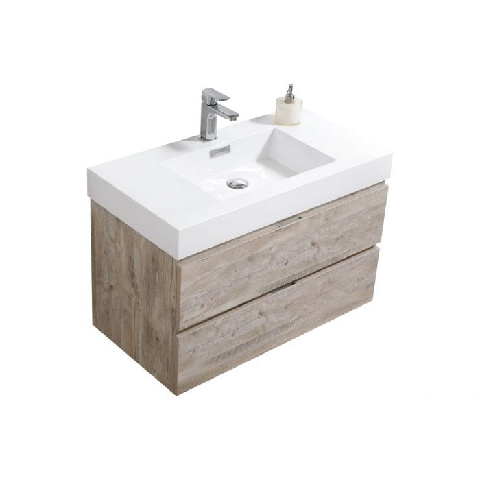 BLISS 36″ WALL MOUNT MODERN BATHROOM VANITY