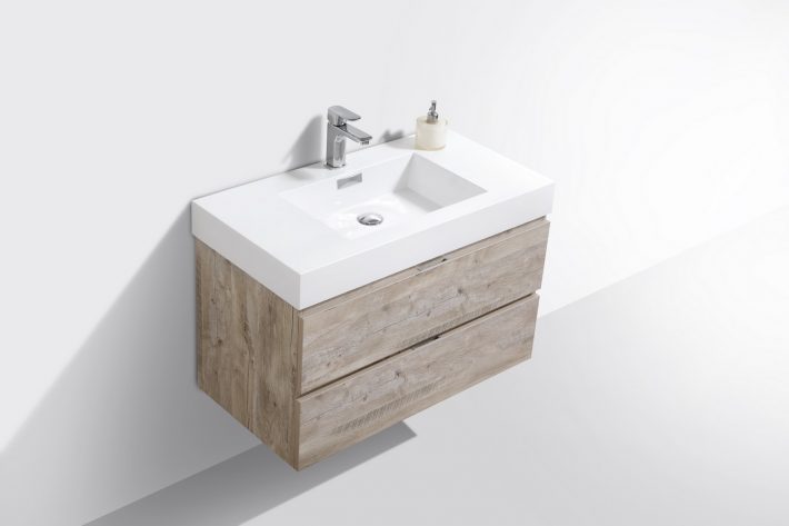 BLISS 36″ WALL MOUNT MODERN BATHROOM VANITY