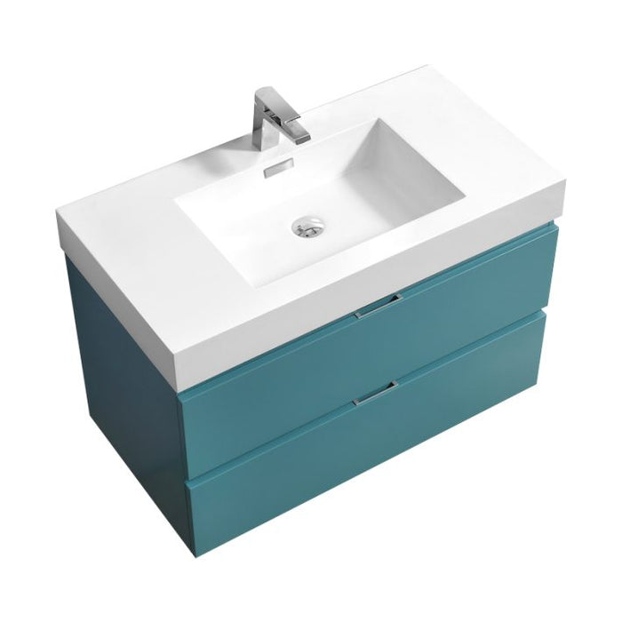 BLISS 36″ WALL MOUNT MODERN BATHROOM VANITY