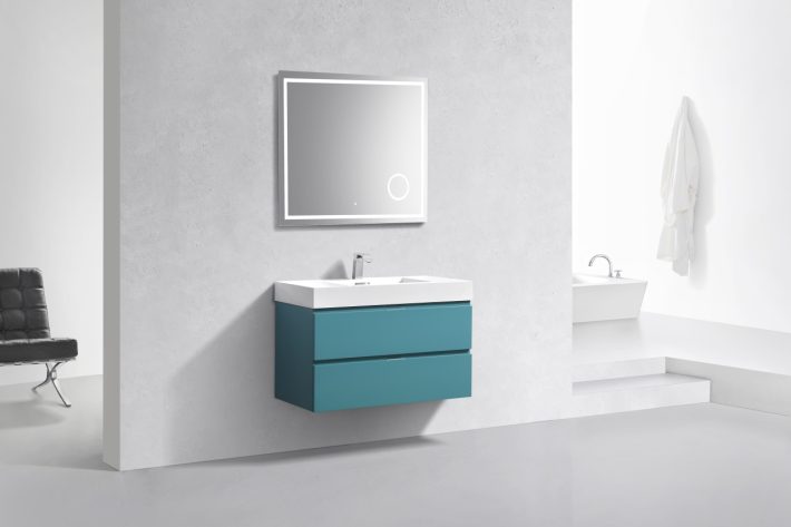 BLISS 36″ WALL MOUNT MODERN BATHROOM VANITY