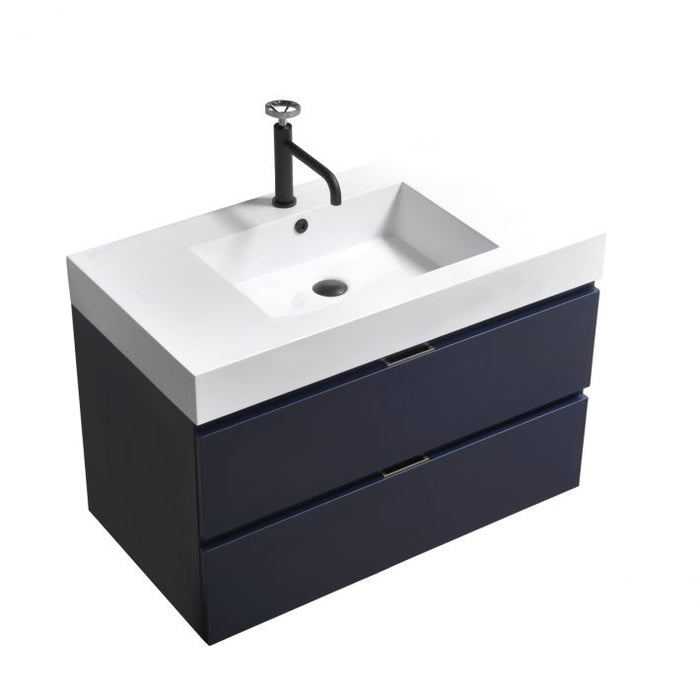 BLISS 36″ WALL MOUNT MODERN BATHROOM VANITY