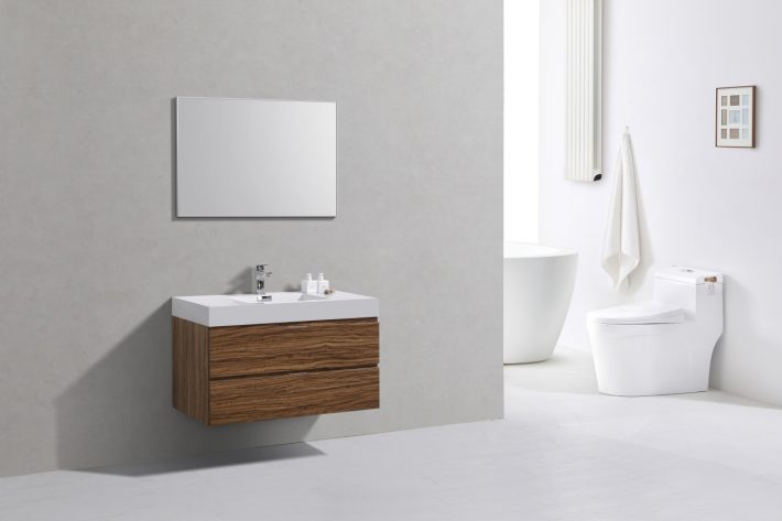 BLISS 40″ WALL MOUNT MODERN BATHROOM VANITY