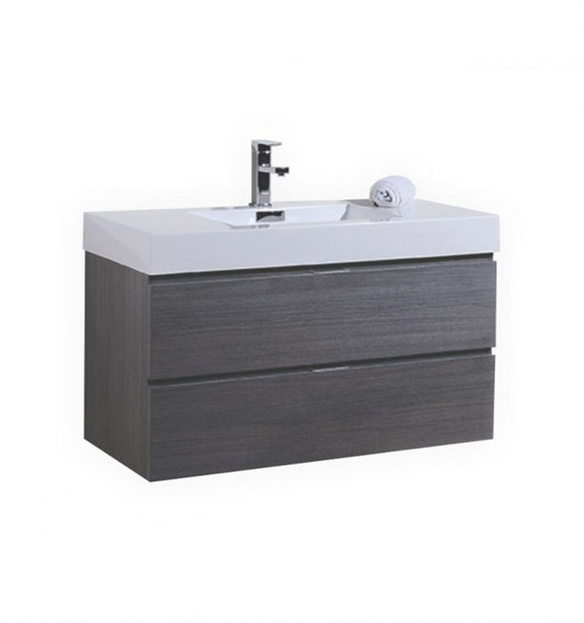 BLISS 40″ WALL MOUNT MODERN BATHROOM VANITY