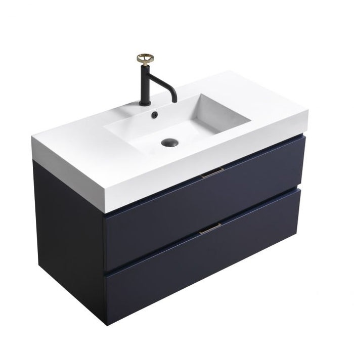 BLISS 40″ WALL MOUNT MODERN BATHROOM VANITY