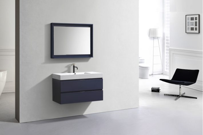 BLISS 40″ WALL MOUNT MODERN BATHROOM VANITY