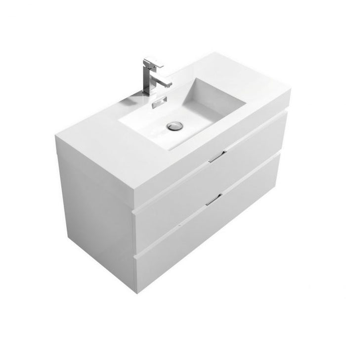 BLISS 40″ WALL MOUNT MODERN BATHROOM VANITY