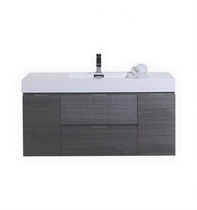 BLISS 48″ WALL MOUNT SINGLE SINK MODERN BATHROOM VANITY