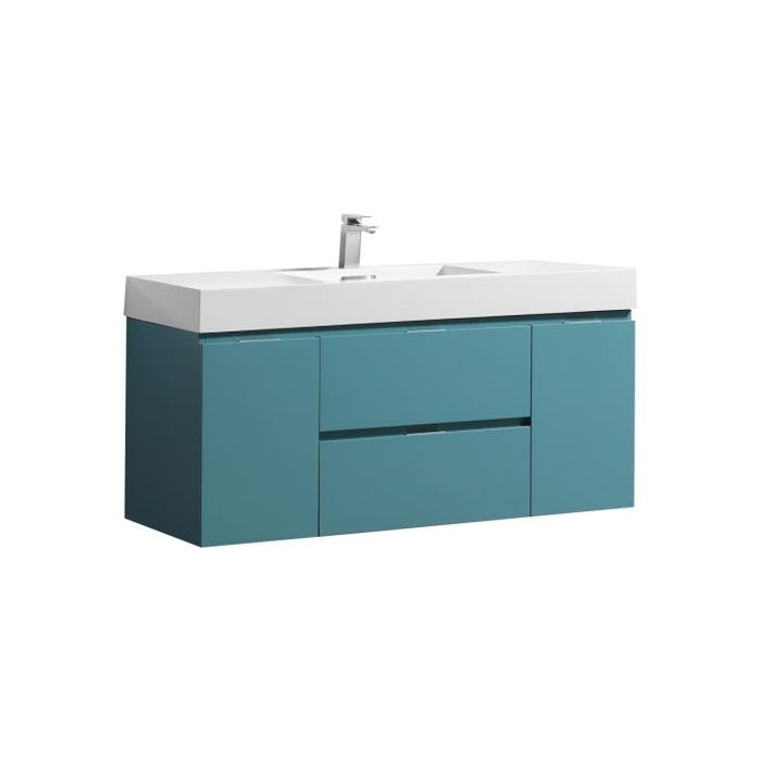 BLISS 48″ WALL MOUNT SINGLE SINK MODERN BATHROOM VANITY