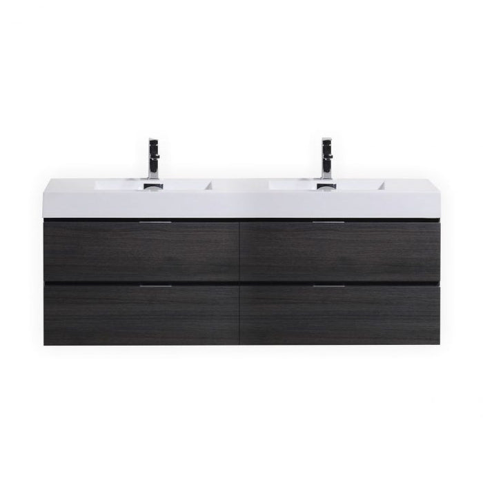 BLISS 80″ WALL MOUNT DOUBLE SINK MODERN BATHROOM VANITY