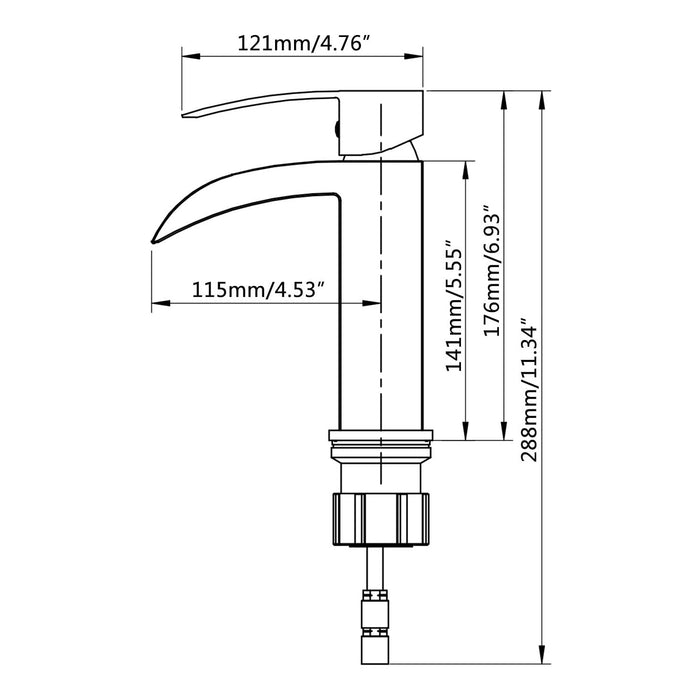 NEW SATRO Single Hole Bathroom Faucet