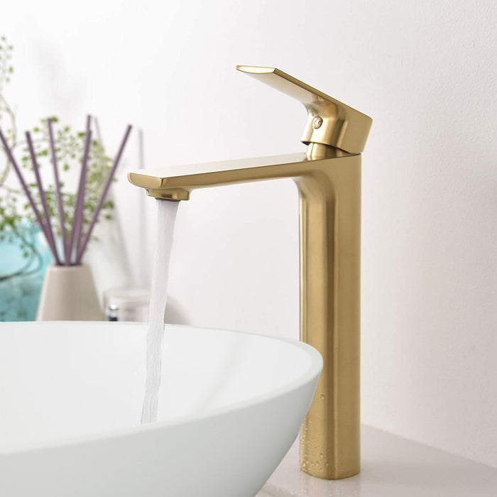 TIMELYSS Single Hole Vessel Sink Bathroom Faucet