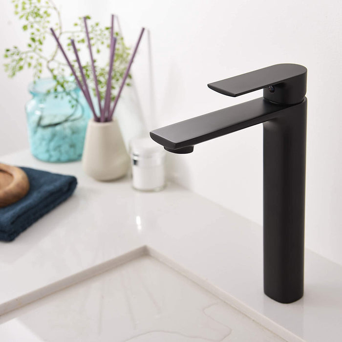 TIMELYSS Single Hole Vessel Sink Bathroom Faucet