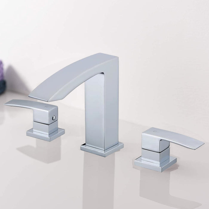 SATRO Three Holes Widespread Bathroom Faucet