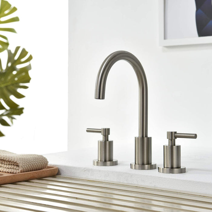 ELEGANTE Three Holes Widespread Bathroom Faucet