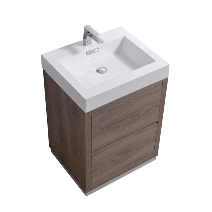 BLISS 24″  FREE STANDING MODERN BATHROOM VANITY