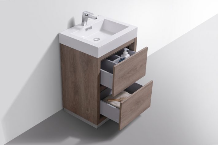 BLISS 24″  FREE STANDING MODERN BATHROOM VANITY