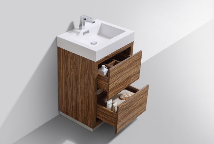 BLISS 24″  FREE STANDING MODERN BATHROOM VANITY