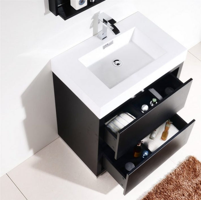 BLISS 30″ FREE STANDING MODERN BATHROOM VANITY