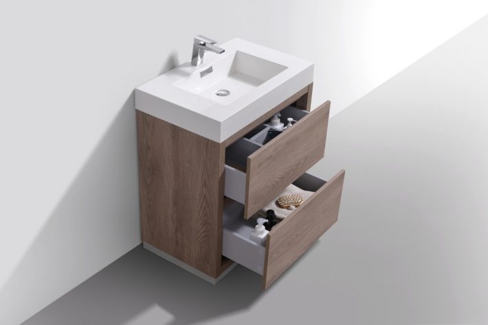 BLISS 30″ FREE STANDING MODERN BATHROOM VANITY